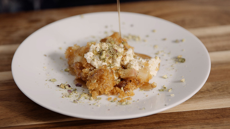 Apple and Ricotta Kanafeh