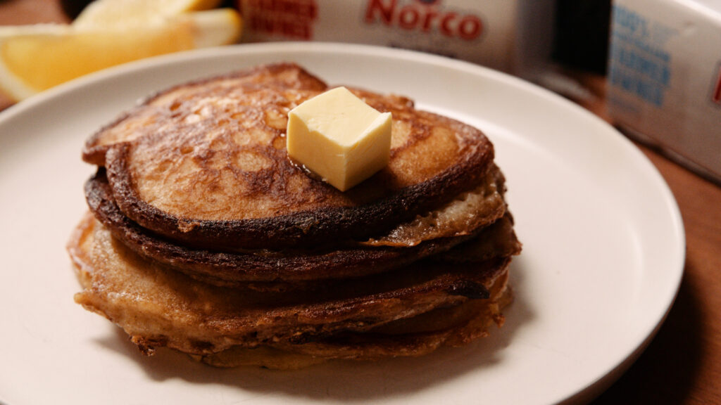 Pancakes with Butter, Lemon Coconut with Luke Hines